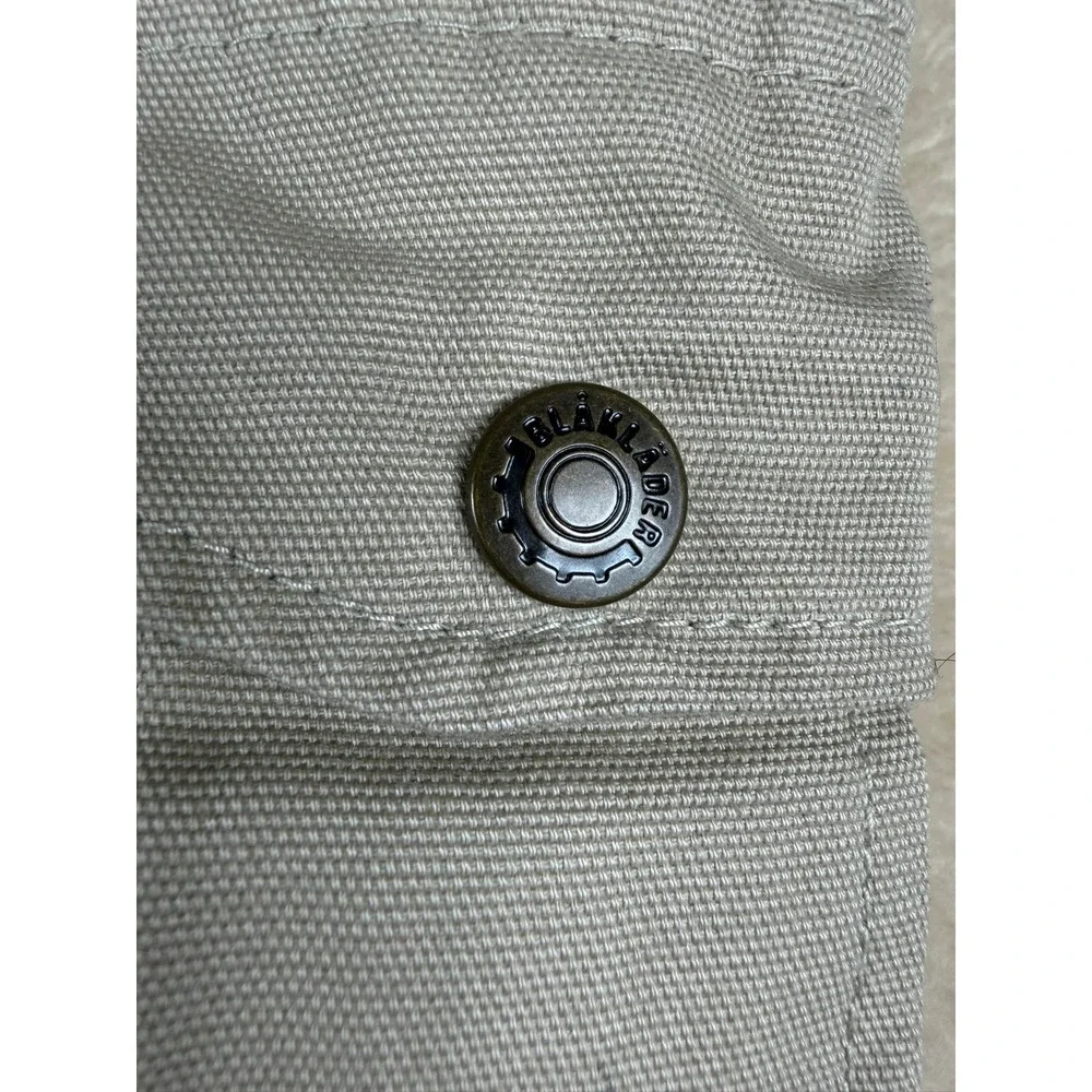 BLAKLADER Workwear Cargo Pants Beige Utility Double Knee Multi-Pockets Men 42X30